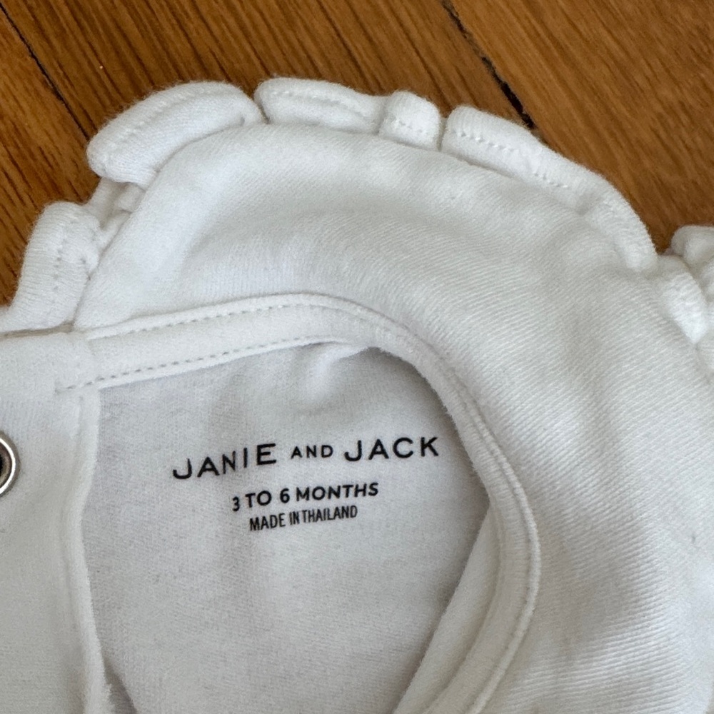 Janie and Jack Pink and White Bodysuit Set - Picture 3 of 4